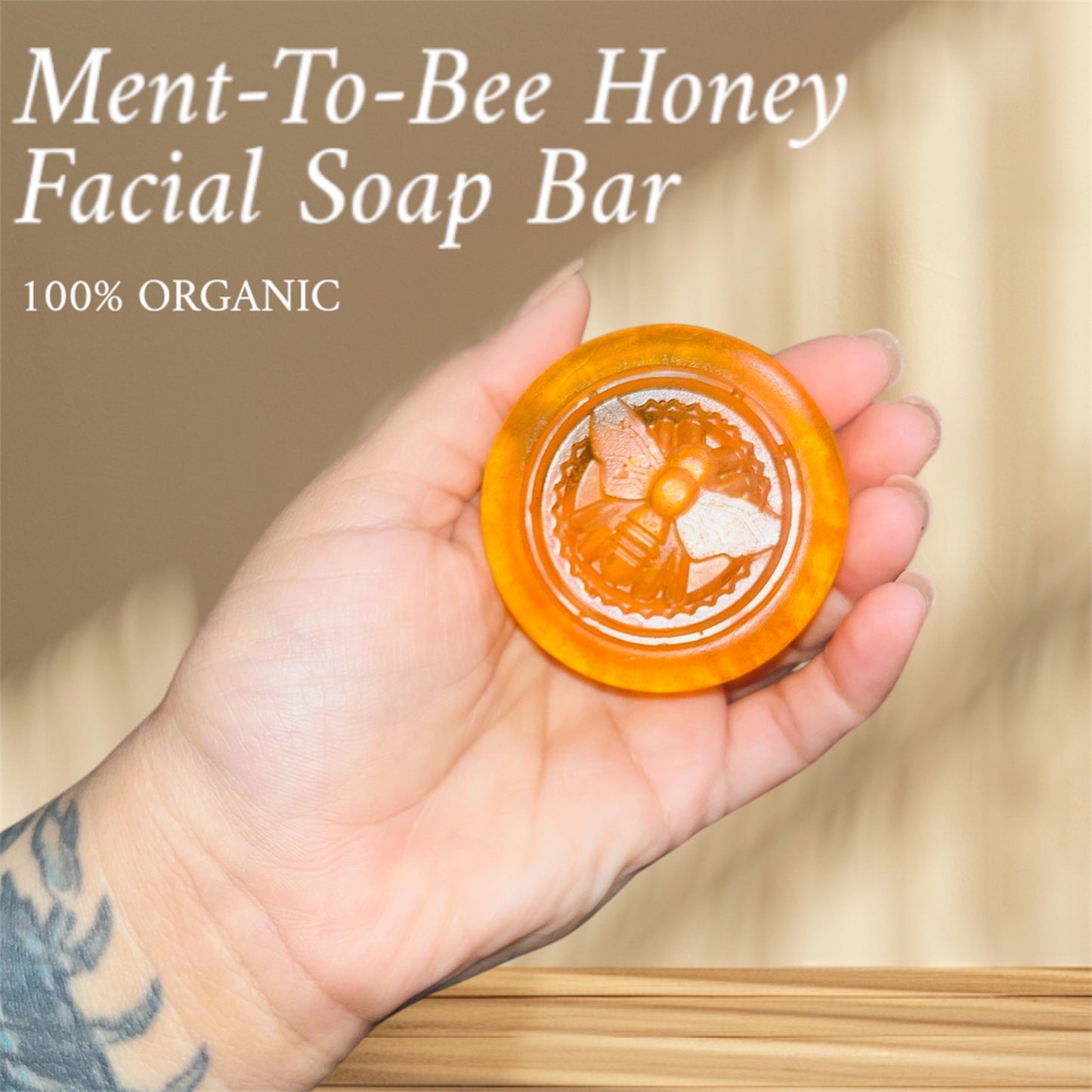 Ment-To-Bee Honey Facial Soap Bar (For Hydration + Acne Treatment)