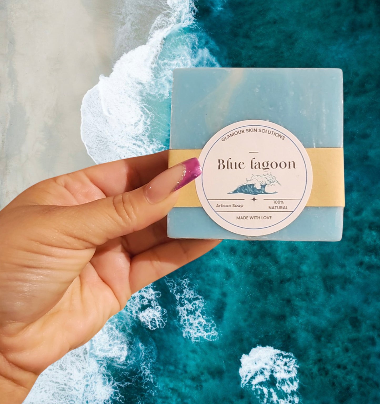 Artisan Blue Lagoon Shea Butter Soap Bar