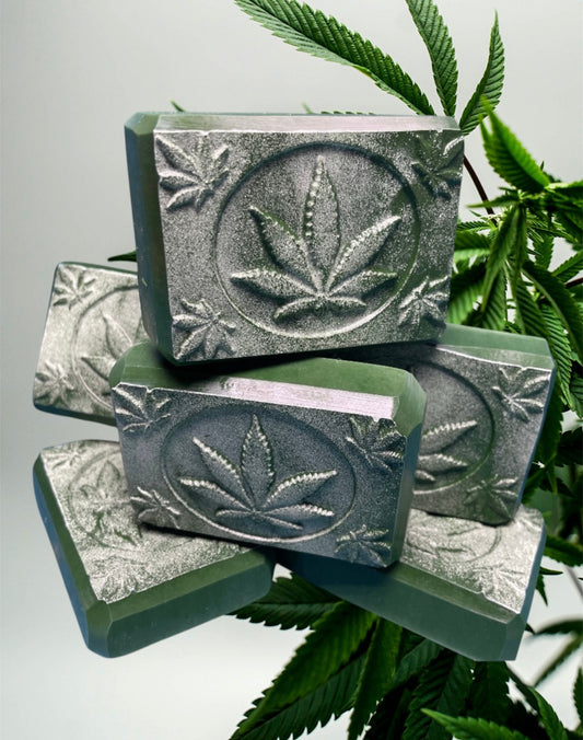 Ganja Goodness Goat Milk Soap Bar (Infused With Authentic Hempseed Oil)