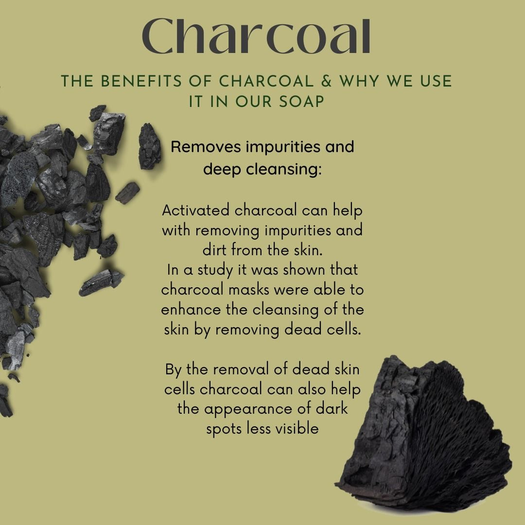 Pure Charcoal+Tea Tree Luxe Cleansing Full Size Soap Bar